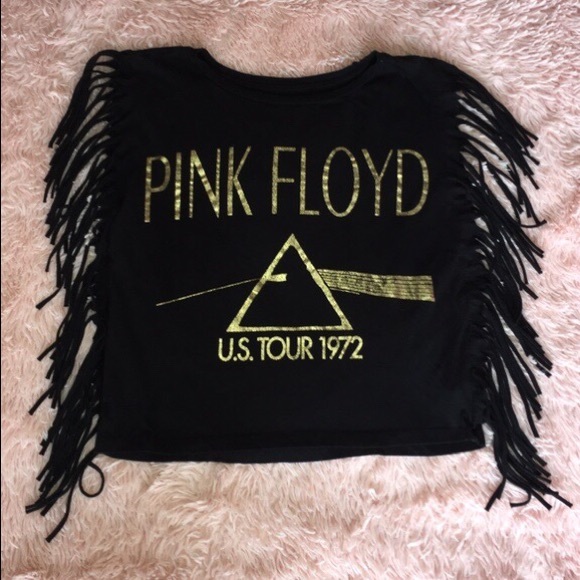 Pink Floyd Tops - 🖤Pink Floyd Fringed-Sleeve TShirt🖤